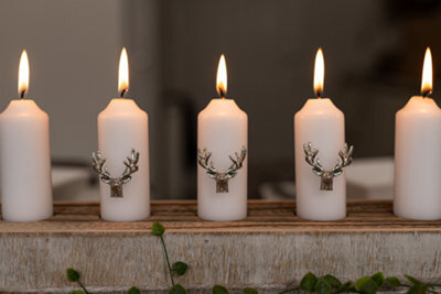 Marco Paul 3Pc Silver Stag Candle Pins - image 1