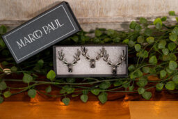 Marco Paul 3Pc Silver Stag Candle Pins - thumbnail 6