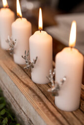 Marco Paul 3Pc Silver Stag Candle Pins - thumbnail 5