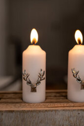 Marco Paul 3Pc Silver Stag Candle Pins - thumbnail 2