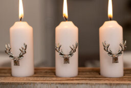 Marco Paul 3Pc Silver Stag Candle Pins - thumbnail 9