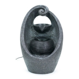 Valuelights Solar Powered Swirl Water Feature Outdoor Fountain - thumbnail 1