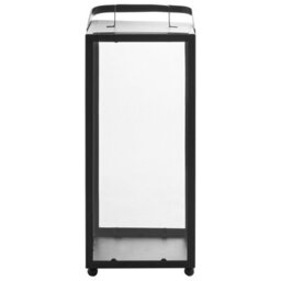 Beliani Nimbus Home Lantern, Black Powder-Coated Iron 41Cm - Square Pillar Candle Holder With Industrial Minimalist Handle - thumbnail 1