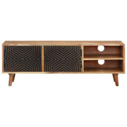 Berkfield Tv Cabinet 115X30X39 Cm Solid Acacia Wood - thumbnail 2