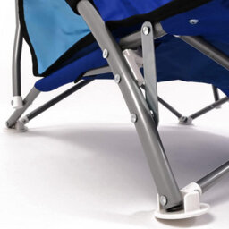 Mantraraj Folding Camping Chair With Padded Armrest Outdoor Low Beach Chair Lightweight, Portable Garden Chair Blue - thumbnail 5