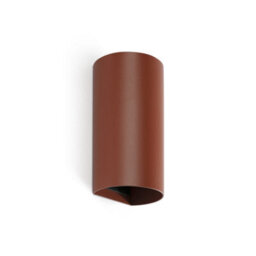 Luminosa Lighting Luminosa Sole Round Up & Down Wall Lamp Terracotta 2X Gu10