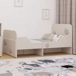 Heze Furniture Ping Extending Single Bed Kids Bedroom - Cashmere - thumbnail 1