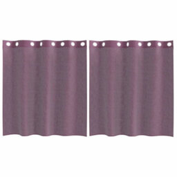 Berkfield Durable Voile Curtains With Grommets 2 Pcs Purple 140X140 Cm