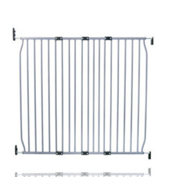 Safetots Eco Screw Fit Baby Gate, Grey, 110Cm - 120Cm, Stair Gate For Toddler And Baby, Screw Fit Safety Barrier - thumbnail 1