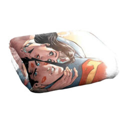 DC comics Superman Silky Love Birds Supersoft Blanket White/multicoloured (One Size) - thumbnail 2