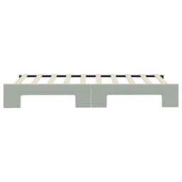 Berkfield Daybed With Trundle Light Grey 90X190 Cm Velvet - thumbnail 9