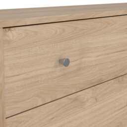 Furniture To Go May Chest Of 6 Drawers (3+3) In Jackson Hickory Oak (W) 143.1 X (H) 68.3 X (D) 31.7Cm - thumbnail 9