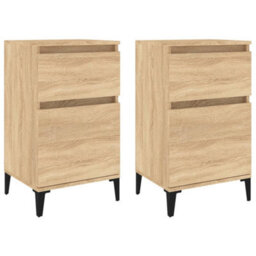 Berkfield Elegant Bedside Cabinets 2 Pcs Sonoma Oak 40X35X70 Cm - thumbnail 1