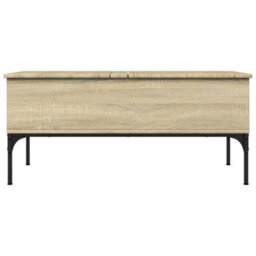 Walplus Coffee Table Sonoma Oak 100X50X45 Cm Engineered Wood And Metal - thumbnail 5