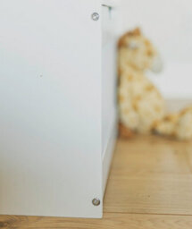 White Wooden Storage Bench & Toy Box With Hinged Lid - thumbnail 5
