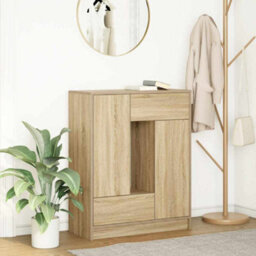 Berkfield Sideboard With Drawers And Doors Sonoma Oak 73X31X90 Cm - thumbnail 1