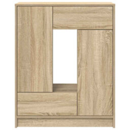 Berkfield Sideboard With Drawers And Doors Sonoma Oak 73X31X90 Cm - thumbnail 6