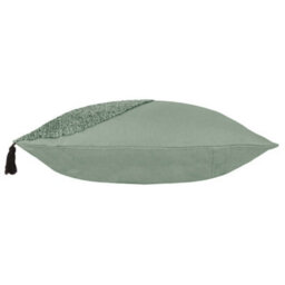Furn. Radiance Tufted Cotton Tasselled Feather Filled Cushion - thumbnail 3