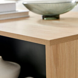 Furniturebox Uk Bisset Off-White & Wood Effect Storage Coffee Table - thumbnail 4