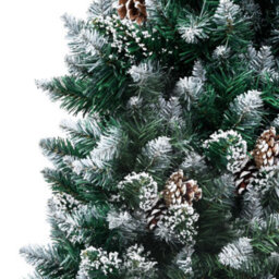 Berkfield Artificial Christmas Tree With Pine Cones And White Snow 150 Cm - thumbnail 3
