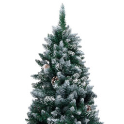 Berkfield Artificial Christmas Tree With Pine Cones And White Snow 150 Cm - thumbnail 2