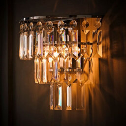 Valuelights Kelsks Pair Of Chrome And Clear Droplet Wall Lights - thumbnail 3