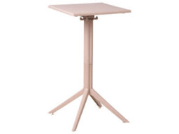 Wyld And Coco Breeze Living Bistro Table Beige 60 X 60 Cm Flip-Top Outdoor Balcony Table - thumbnail 1