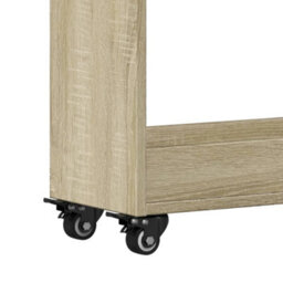 Walplus Cabinet With Wheels Sonoma Oak 60X22X79 Cm Engineered Wood - thumbnail 8