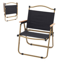 Living And Home Lightweight Portable Folding Camping Chair With Armrests, Equipped With Anti-Slip Pads - thumbnail 1