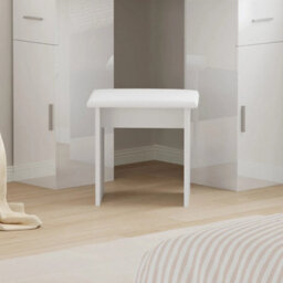 Dressing Table Corner Vanity Makeup Desk Stool Mirror Drawers Bedroom White Home - thumbnail 5