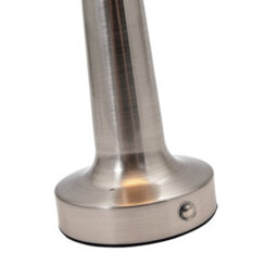 Happy Homewares Petite Brushed Nickel Rechargeable Battery Touch Dimmable Table Lamp - thumbnail 8