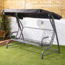 Alfresia Roma Swing Seat With Navy Blue Luxury Cushions - thumbnail 6