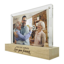 Oh So Precious Miss You Always Memorial Photo Frame - Wooden Base, Fits 6X4 Photo, Magnetic Acrylic Sheets - thumbnail 5