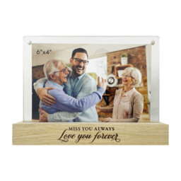 Oh So Precious Miss You Always Memorial Photo Frame - Wooden Base, Fits 6X4 Photo, Magnetic Acrylic Sheets - thumbnail 4
