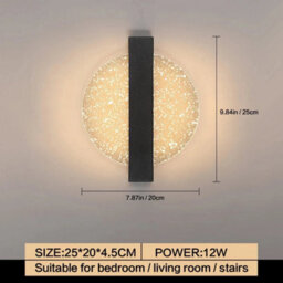 3-Light Colour Adjustabe 12W Led Wall Lamp Modern Wall Light Bedroom Indoor - thumbnail 2