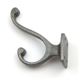 Oakcrafts - Antique Cast Iron Small Hall-Stand Coat Hook  - Pack Of 4 Hooks - thumbnail 4
