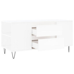 Berkfield Modern Coffee Table White 102X44.5X50 Cm Engineered Wood - thumbnail 6