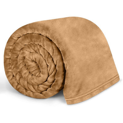 Bedlooms Camel Blanket, Reversible & Lightweight Couch & Bed Throw Blanket, King 200X240Cm - image 1