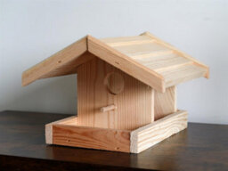 Woodeedoo Unfinished Wooden Bird Feeder Paintable Decorative Garden Feeding Station Diy Craft Project 25 X 23 X 16 Cm - thumbnail 4