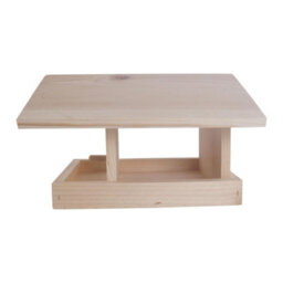 Woodeedoo Unfinished Wooden Bird Feeder Paintable Decorative Garden Feeding Station Diy Craft Project 25 X 23 X 16 Cm - thumbnail 6