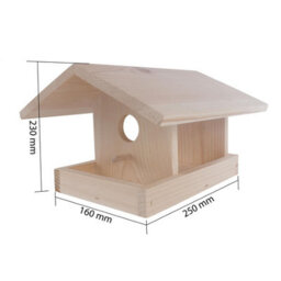 Woodeedoo Unfinished Wooden Bird Feeder Paintable Decorative Garden Feeding Station Diy Craft Project 25 X 23 X 16 Cm - thumbnail 9