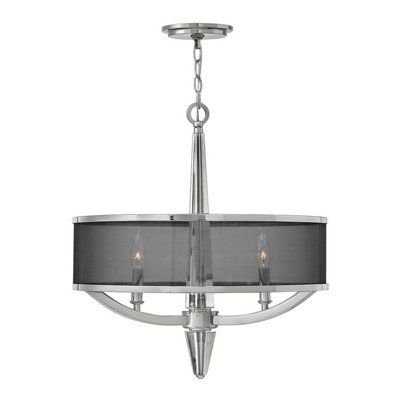 Luminosa Lighting Elstead Hinkley Ascher 3 Light Pendant Polished Nickel - image 1
