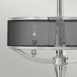 Luminosa Lighting Elstead Hinkley Ascher 3 Light Pendant Polished Nickel - thumbnail 3