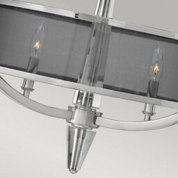 Luminosa Lighting Elstead Hinkley Ascher 3 Light Pendant Polished Nickel - thumbnail 4