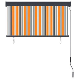 Berkfield Outdoor Roller Blind 120X250 Cm Yellow And Blue - thumbnail 4