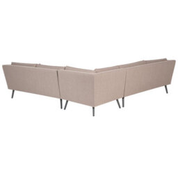Beliani Garden Corner Sofa 5 Seater Loretello Beige - thumbnail 5