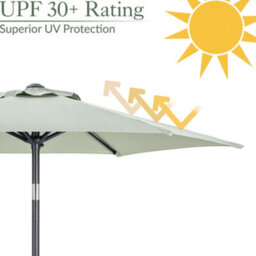 Christow 2M Crank And Tilt Parasol With Uv Protection - thumbnail 5