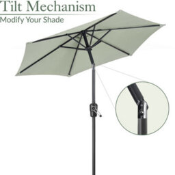 Christow 2M Crank And Tilt Parasol With Uv Protection - thumbnail 4