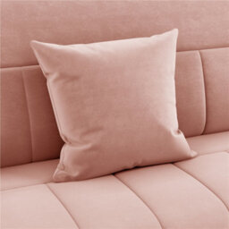 Yaheetech Pink Upholstered Sofa Couch With 2 Pillows And Gold-Tone Metal Arms - thumbnail 7