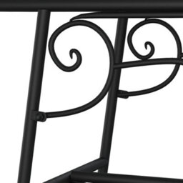 Walplus Tree Bench 110 Cm Black Steel Suitable For Garden, Patio, Terrace - thumbnail 5